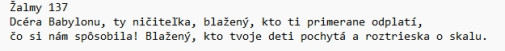 žalm do každej rodiny